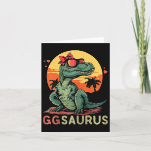Ggsaurus Dino Dinosaurier Gg-saurus T-rex Lustig T Karte