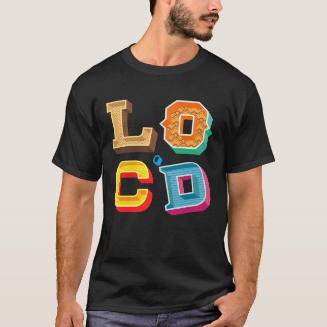 GGT Unique Block Letters Locu2019d Hair Melanin Cr T-Shirt (Vorderseite)