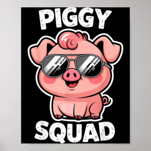 Ggy Squad G trägt Sonnenbrille als Tier Lustiger B Poster