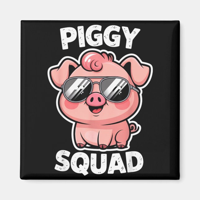 Ggy Squad G Wearing Sungles As Animal Funny Farmer Magnet (Vorne)