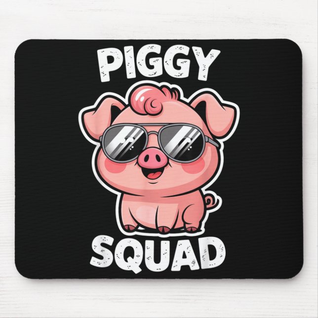 Ggy Squad G Wearing Sungles As Animal Funny Farmer Mousepad (Vorne)