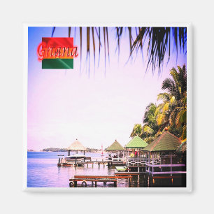 GH005 GHANA, Küste, Afrika, Kühlschrank Magnet
