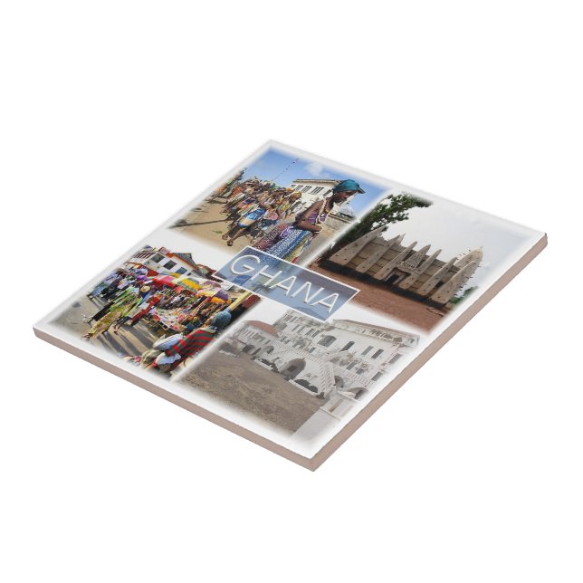 GH008 GHANA, Mosaik, Afrika, Fliese (Seite)