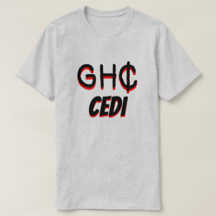 GH ₵ Ghanaian Cedi grau T-Shirt