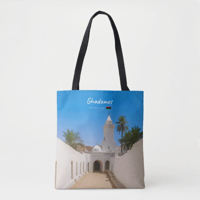 Ghadames, Libyen - Weiße Moschee (Vorderseite)