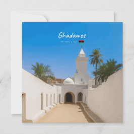 Ghadames, Libyen - Weiße Moschee Einladung