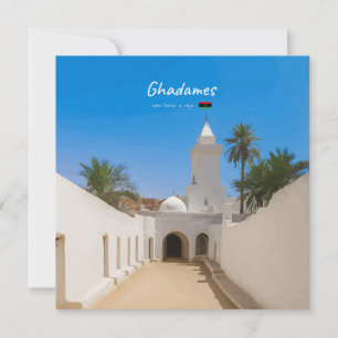 Ghadames, Libyen - Weiße Moschee Einladung