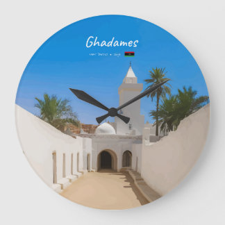 Ghadames, Libyen - Weiße Moschee Große Wanduhr