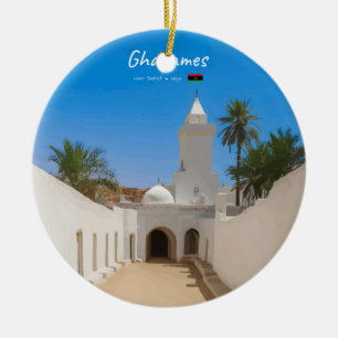 Ghadames, Libyen - Weiße Moschee Keramik Ornament