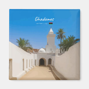 Ghadames, Libyen - Weiße Moschee Magnet