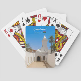 Ghadames, Libyen - Weiße Moschee Spielkarten