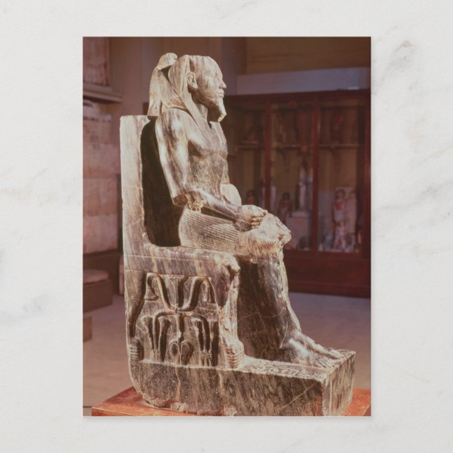 Ghafre-Statue Postkarte (Vorderseite)