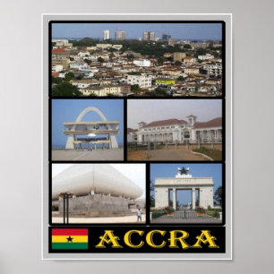 Ghana - Accra - Mosaik - Poster