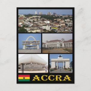 Ghana - Accra - Mosaik - Postkarte