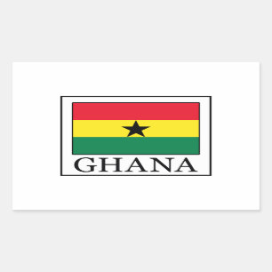 Ghana-Aufkleber Rechteckiger Aufkleber