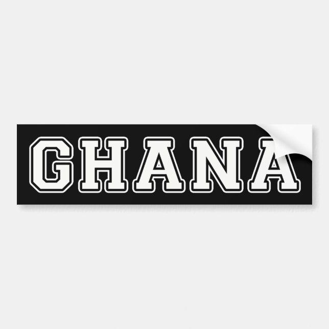 Ghana Autoaufkleber (Vorne)