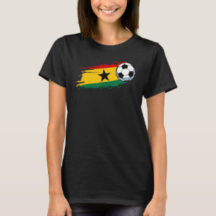 Ghana Ball Flag Patriotic Football Proud Nostalgic T-Shirt
