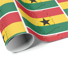 GHANA | Black Star | GHANAIAN Flag Geschenkpapier