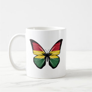 Ghana Butterfly Flag Kaffeetasse