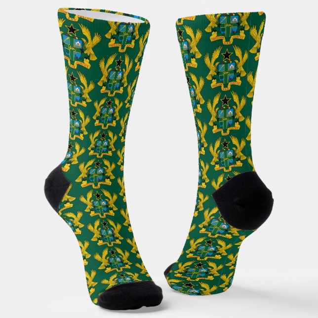 Ghana coat of arms socken (Gewinkelt)