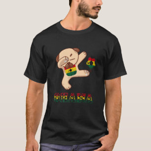 Ghana Dog Ghana Football Team Ghana Flag Ghana P T-Shirt