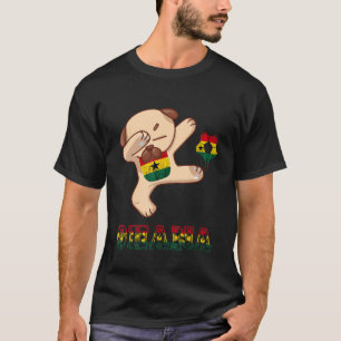 Ghana Dog Ghana Football Team Ghana Flag Ghana P T-Shirt