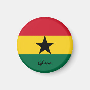 Ghana Fahne & Afrika - Reise-/Sportfans Magnet