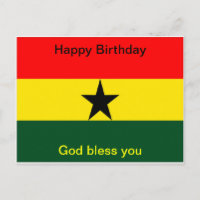 Ghana-Fahne Geburtstag