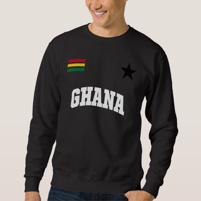 Ghana Fan Ghanaian Flag Pride Sweatshirt (Vorderseite)