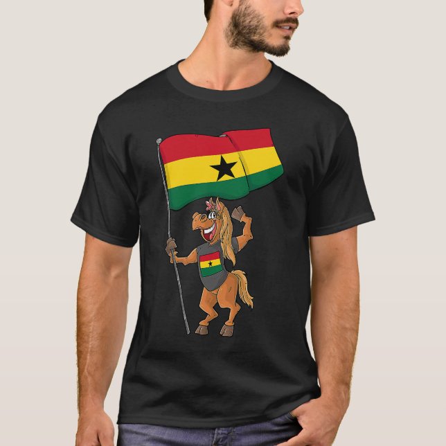 Ghana Fan Horse T-Shirt (Vorderseite)