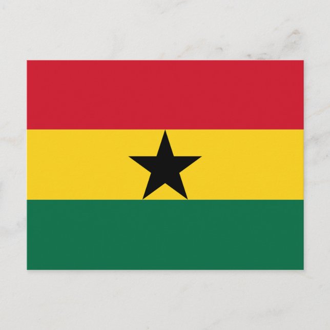 Ghana Flag Afrika Postkarte (Vorderseite)