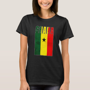 Ghana Flag Art African Country Retro Vintag Grung T-Shirt