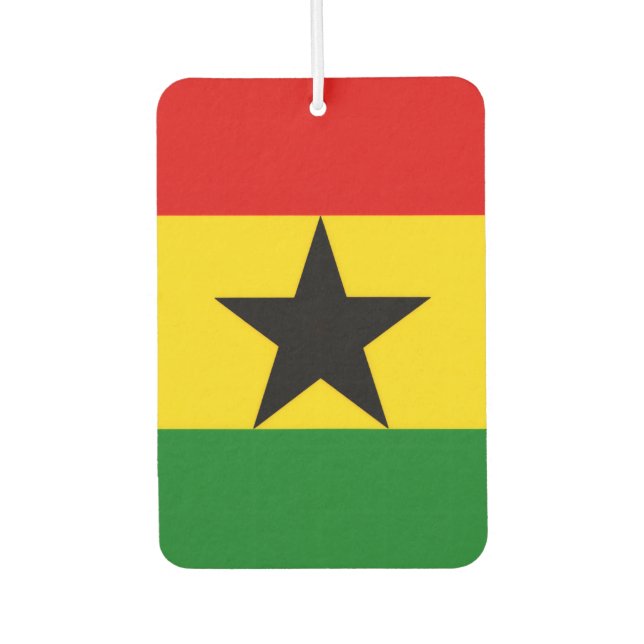 Ghana Flag Autolufterfrischer (Vorderseite)