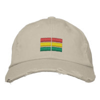 Ghana Flag bestickte Baseballkappe