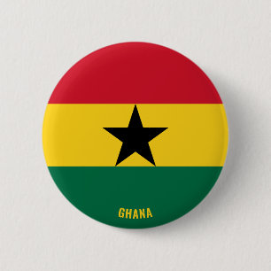 Ghana Flag Charming Patriotic Button