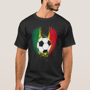 Ghana Flag Fußball Fußball Wings Ghanaischer Fußba T-Shirt