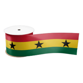 Ghana Flag & Ghana Reise, Urlaub/Sport Satinband