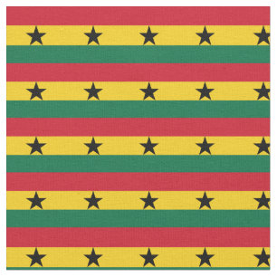 Ghana Flag & Ghana Trendy Fabric /mode Stoff