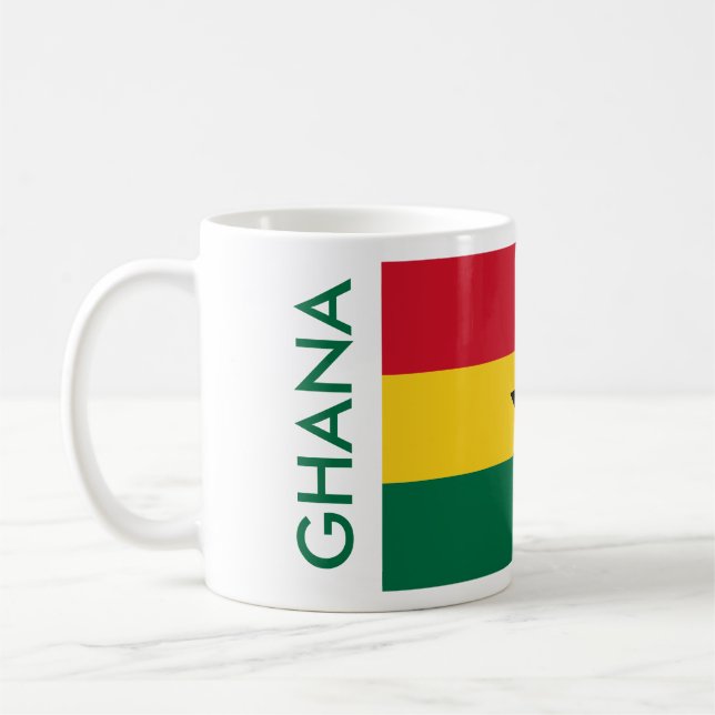 GHANA FLAG KAFFEETASSE (Links)