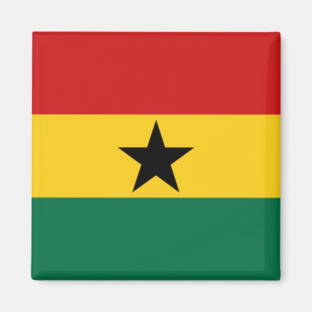Ghana Flag Magnet (Vorne)