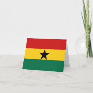 Ghana Flag Notizkarte Karte