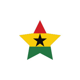 Ghana Flag Paper Teller
