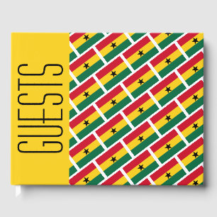 GHANA FLAG Patriotic angepasste YELLOW Ghanaian Gästebuch
