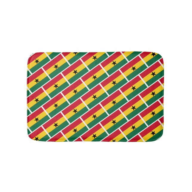 GHANA FLAG Patriotic Geometric Modern Badematte (Vorderseite)