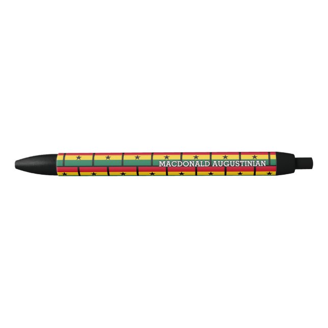 GHANA FLAG Personalisiert Kugelschreiber (Vorderseite)