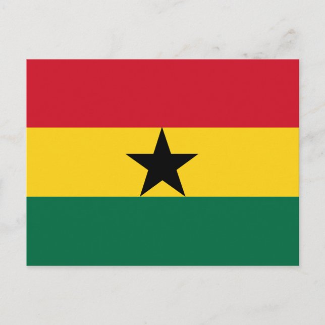 Ghana Flag Postcard Postkarte (Vorderseite)