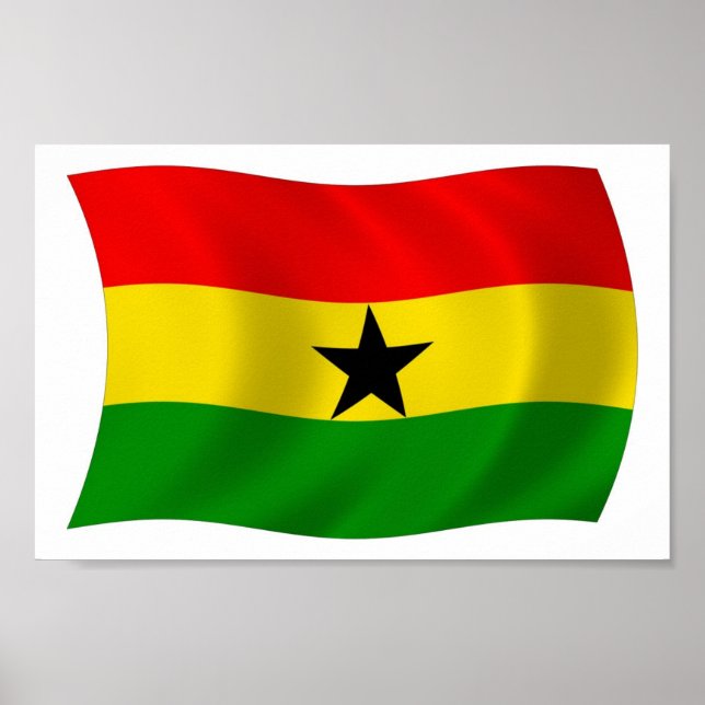 Ghana Flag Poster Print (Vorne)