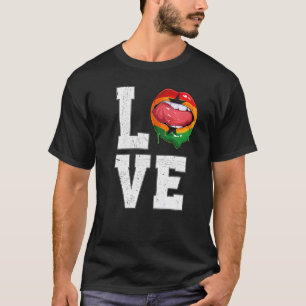 Ghana Flag Soccer Fan Liebe Ghanaian T-Shirt