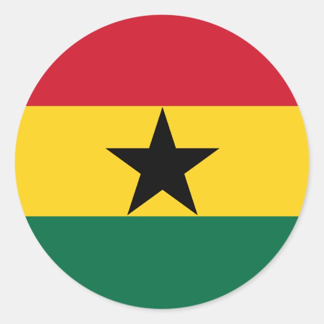 Ghana Flag Sticker (Vorderseite)