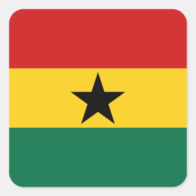 Ghana Flag Sticker (Vorderseite)